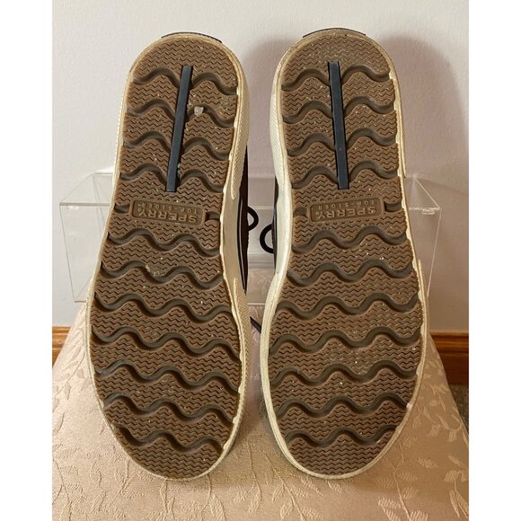 Sperry Mens Brown High-Top Sneakers Lace-Up Closure Size 8.5 - Picture 6 of 9
